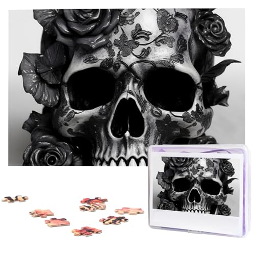 Puzzle Custom Jigsaw Puzzles for Adults 1000 Pieces Personalized Wooden Puzzle Black Skull Rose Wedding Puzzle Picture Puzzle for Christmas Family Birthday Holidays Puzzle Custom Jigsaw Puzzles for Adults 1000 Pieces Personalized Wooden Puzzle Black Skull Rose Wedding Puzzle Picture Puzzle for Christmas Family Birthday Holidays von Dwrepo