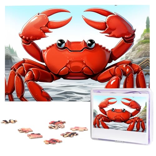 Puzzle Custom Jigsaw Puzzles for Adults 1000 Pieces Personalized Wooden Puzzle Cartoon Crab Wedding Puzzle Picture Puzzle for Christmas Family Birthday Holidays von Dwrepo
