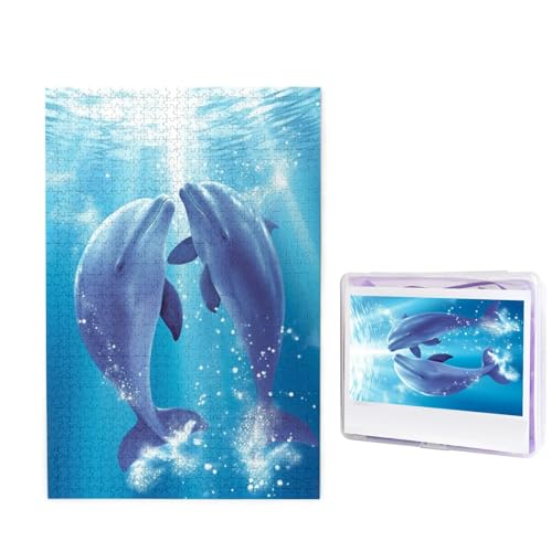 Puzzle Custom Jigsaw Puzzles for Adults 1000 Pieces Personalized Wooden Puzzle Dolphins in Love Wedding Puzzle Picture Puzzle for Christmas Family Birthday Holidays Puzzle Custom Jigsaw Puzzles for Adults 1000 Pieces Personalized Wooden Puzzle Dolphins in Love Wedding Puzzle Picture Puzzle for Christmas Family Birthday Holidays von Dwrepo