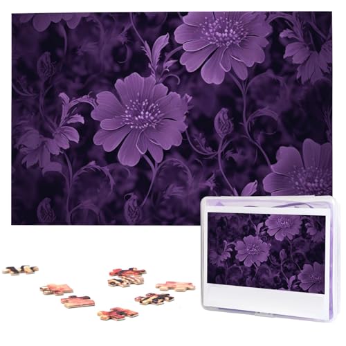 Puzzle mit 1000 Teilen, Lila Puzzles für Erwachsene, herausforderndes Puzzle, personalisiertes Bild, Holzpuzzle, 74,9 x 50 cm Puzzle mit 1000 Teilen, Lila Puzzles für Erwachsene, herausforderndes Puzzle, personalisiertes Bild, Holzpuzzle, 74,9 x 50 cm von Dwrepo
