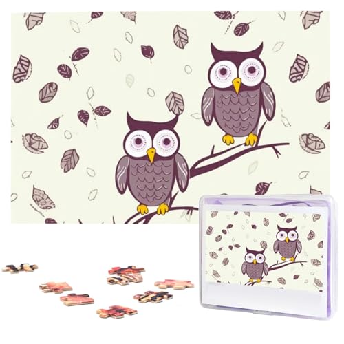 Puzzle mit 1000 Teilen – Eulen-Baumzweige Puzzles für Erwachsene, herausforderndes Puzzle, personalisiertes Bildpuzzle, Holzpuzzle, 74,9 x 50 cm Puzzle mit 1000 Teilen – Eulen-Baumzweige Puzzles für Erwachsene, herausforderndes Puzzle, personalisiertes Bildpuzzle, Holzpuzzle, 74,9 x 50 cm von Dwrepo