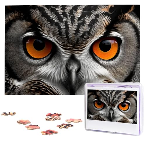 Puzzle mit 1000 Teilen – Eulenaugen-Puzzles für Erwachsene, herausforderndes Puzzle, personalisiertes Bildpuzzle, Holzpuzzle, 74,9 x 50 cm Puzzle mit 1000 Teilen – Eulenaugen-Puzzles für Erwachsene, herausforderndes Puzzle, personalisiertes Bildpuzzle, Holzpuzzle, 74,9 x 50 cm von Dwrepo