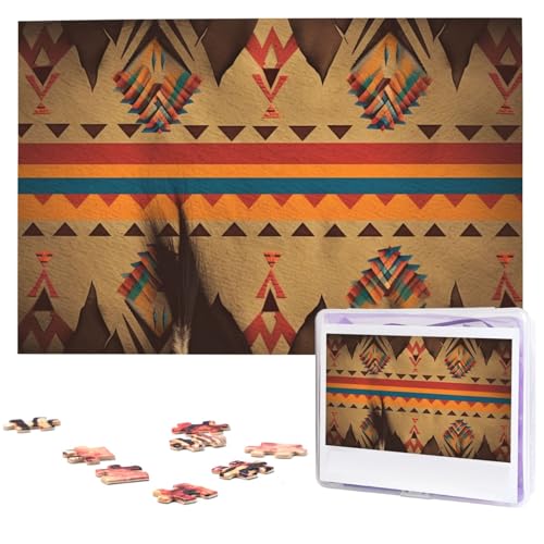 Puzzle mit 1000 Teilen – Indianer-Puzzles für Erwachsene, herausforderndes Puzzle, personalisiertes Bildpuzzle, Holzpuzzle, 74,9 x 50 cm Puzzle mit 1000 Teilen – Indianer-Puzzles für Erwachsene, herausforderndes Puzzle, personalisiertes Bildpuzzle, Holzpuzzle, 74,9 x 50 cm von Dwrepo