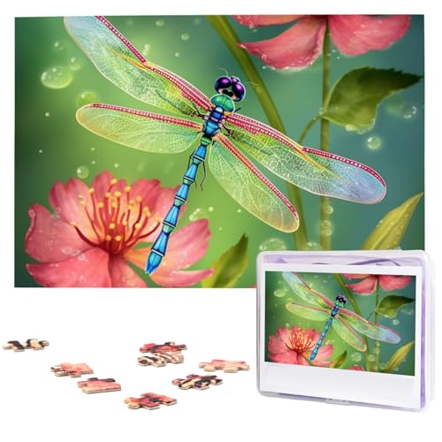 Puzzle mit 1000 Teilen – Libellen und Blumen Puzzles für Erwachsene, herausforderndes Puzzle, personalisiertes Bild, Holzpuzzle, 74,9 x 50 cm Puzzle mit 1000 Teilen – Libellen und Blumen Puzzles für Erwachsene, herausforderndes Puzzle, personalisiertes Bild, Holzpuzzle, 74,9 x 50 cm von Dwrepo