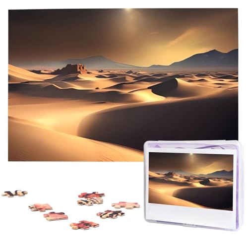 Puzzle mit 1000 Teilen – Sahara-Wüstenpuzzles für Erwachsene, herausforderndes Puzzle, personalisiertes Bild, Holzpuzzle, 74,9 x 50 cm Puzzle mit 1000 Teilen – Sahara-Wüstenpuzzles für Erwachsene, herausforderndes Puzzle, personalisiertes Bild, Holzpuzzle, 74,9 x 50 cm von Dwrepo