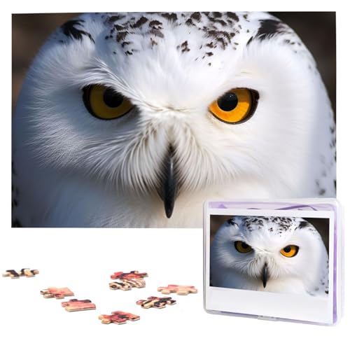 Puzzle mit 1000 Teilen – Schneeeule Augen Puzzles für Erwachsene, herausforderndes Puzzle, personalisiertes Bild, Puzzle, Holzpuzzle, 74,9 x 50 cm Puzzle mit 1000 Teilen – Schneeeule Augen Puzzles für Erwachsene, herausforderndes Puzzle, personalisiertes Bild, Puzzle, Holzpuzzle, 74,9 x 50 cm von Dwrepo