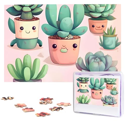 Puzzle mit 1000 Teilen – Schöne Sukkulenten-Puzzles für Erwachsene, herausforderndes Puzzle, personalisiertes Bild, Holzpuzzle, 74,9 x 50 cm Puzzle mit 1000 Teilen – Schöne Sukkulenten-Puzzles für Erwachsene, herausforderndes Puzzle, personalisiertes Bild, Holzpuzzle, 74,9 x 50 cm von Dwrepo