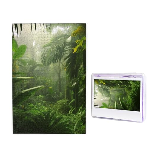 Puzzle mit 1000 Teilen – Tropischer Regenwald Puzzles für Erwachsene, herausforderndes Puzzle, personalisiertes Bild, Holzpuzzle, 74,9 x 50 cm Puzzle mit 1000 Teilen – Tropischer Regenwald Puzzles für Erwachsene, herausforderndes Puzzle, personalisiertes Bild, Holzpuzzle, 74,9 x 50 cm von Dwrepo