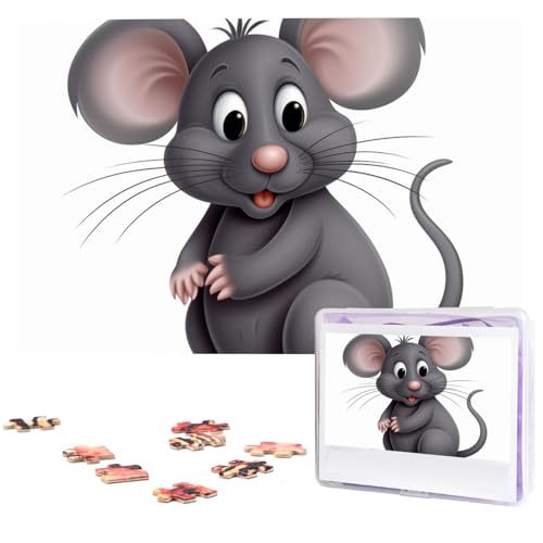 Puzzle mit 1000 Teilen – graue Ratten-Puzzles für Erwachsene, herausforderndes Puzzle, personalisiertes Bildpuzzle, Holzpuzzle, 74,9 x 50 cm Puzzle mit 1000 Teilen – graue Ratten-Puzzles für Erwachsene, herausforderndes Puzzle, personalisiertes Bildpuzzle, Holzpuzzle, 74,9 x 50 cm von Dwrepo