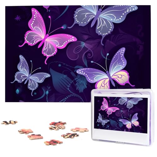 Puzzle mit 1000 Teilen – niedliche Schmetterlingspuzzles für Erwachsene, herausforderndes Puzzle, personalisiertes Bild, Holzpuzzle, 74,9 x 50 cm Puzzle mit 1000 Teilen – niedliche Schmetterlingspuzzles für Erwachsene, herausforderndes Puzzle, personalisiertes Bild, Holzpuzzle, 74,9 x 50 cm von Dwrepo