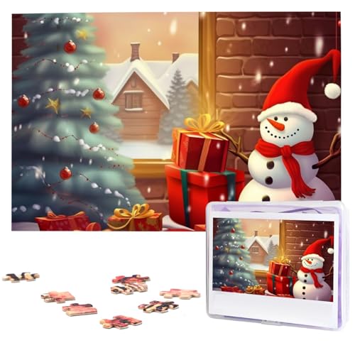 Puzzle mit 1000 Teilen: Frohe Weihnachten für Erwachsene, herausforderndes Puzzle, personalisiertes Bild, Puzzle, Holzpuzzle, 74,9 x 50 cm Puzzle mit 1000 Teilen: Frohe Weihnachten für Erwachsene, herausforderndes Puzzle, personalisiertes Bild, Puzzle, Holzpuzzle, 74,9 x 50 cm von Dwrepo