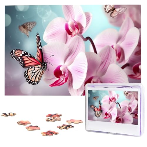 Puzzle mit 1000 Teilen: Frühlings-Orchidee, Schmetterling, Puzzles für Erwachsene, anspruchsvolles Puzzle, personalisiertes Bild, Puzzle, Holzpuzzle, 74,9 x 50 cm Puzzle mit 1000 Teilen: Frühlings-Orchidee, Schmetterling, Puzzles für Erwachsene, anspruchsvolles Puzzle, personalisiertes Bild, Puzzle, Holzpuzzle, 74,9 x 50 cm von Dwrepo