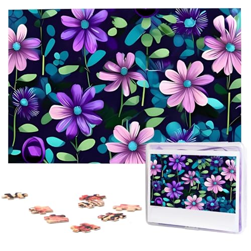 Puzzle mit 1000 Teilen: Lila Kamelien-Puzzles für Erwachsene, herausforderndes Puzzle, personalisiertes Bild, Holzpuzzle, 74,9 x 50 cm Puzzle mit 1000 Teilen: Lila Kamelien-Puzzles für Erwachsene, herausforderndes Puzzle, personalisiertes Bild, Holzpuzzle, 74,9 x 50 cm von Dwrepo