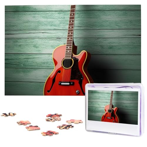 Puzzle mit 1000 Teilen: Schöne Gitarren-Puzzles für Erwachsene, herausforderndes Puzzle, personalisiertes Bildpuzzle, Holzpuzzle, 74,9 x 50 cm Puzzle mit 1000 Teilen: Schöne Gitarren-Puzzles für Erwachsene, herausforderndes Puzzle, personalisiertes Bildpuzzle, Holzpuzzle, 74,9 x 50 cm von Dwrepo