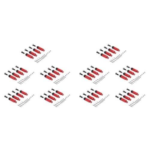Dxoniislh 40 StüCke Legierung Stoß DäMpfer für 1:16 C-14 C-24 Pickup Raupen Halb Rc Auto Teile Upgrade Modifizierte Teile, Rot Dxoniislh 40 StüCke Legierung Stoß DäMpfer für 1:16 C-14 C-24 Pickup Raupen Halb Rc Auto Teile Upgrade Modifizierte Teile, Rot von Dxoniislh