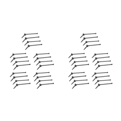 Dxoniislh 40Pcs Stahl Vorne Hinten Universal CVD Antriebswelle für 144001 124018 124019 RC Car Upgrade Teile ZubehöR von Dxoniislh