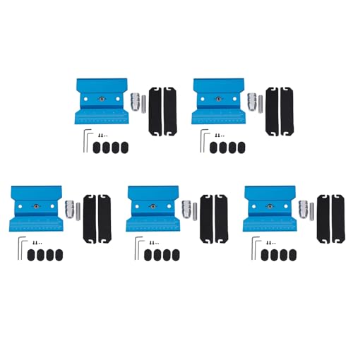 Dxoniislh 5X Metall RC Auto Arbeitsplatz Arbeiten Stand Reparatur 360 Grad Drehung für 1/8 1/10 1/12 1/16 Modelle, Blau von Dxoniislh
