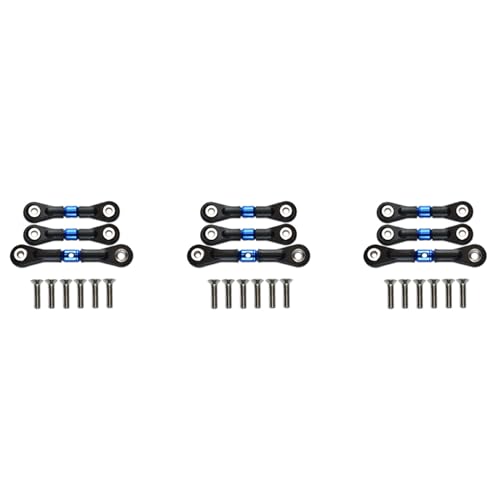 Dxoniislh 9 Lenkstange Servostange für TT-02 TT-02T TT02 TT02T 1/10 RC Auto Upgrade Teile Zubehör,Blau von Dxoniislh