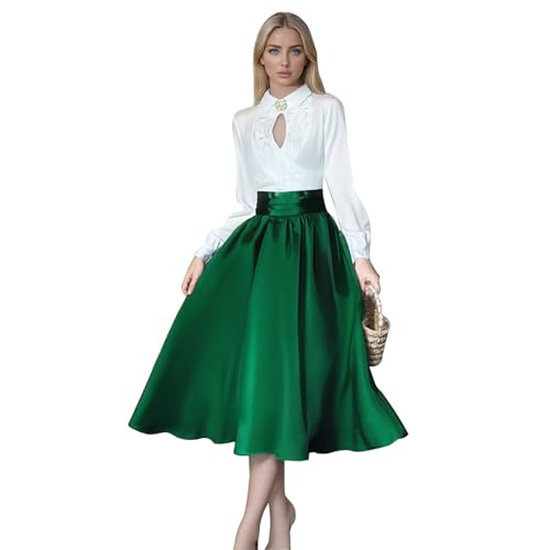 Dxvsaxi Ellen Griswold Kostüm für Damen, Weihnachten, Urlaub, Cosplay, Ellen, Shirt, Halloween, Oberteil und Rock, Brosche, Anzug, Größe L von Dxvsaxi