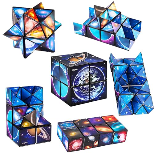 DxxD Cube Sternenwürfel Zauberwürfel-Set, 2 in 1 Magic Infinity Cube Set, Geschenke Spielzeug ab 6 7 8 9 10 11 12 Jahre Junge Mädchen, Spiele Anti Stres IQ Würfel 3D-Puzzles für Kinder Erwachsene von DxxD
