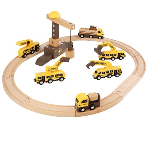 Dyeulget Puzzle-Autobahn, Autobahn-Spielzeug | Kleine Eisenbahn-Sets Puzzle Aufklärung - Feinmotorisches Eltern-Kind-Rennstreckenspielzeug, magnetisches Lernspielzeug für Mädchen, Kinder und Jungen von Dyeulget