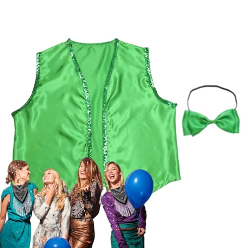 Dyeulget St. Patrick's Day-Party-Outfits, St. Patricks Day-Kostümset,St. Patricks Day Weste | Feiertagskostüme, Party-Outfits für Damen und Herren, perfekt für Dekorationen und Partyzubehör zum St von Dyeulget