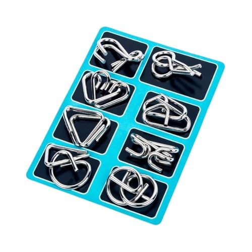 8 Stück Knobelspiele Set,IQ Puzzle Geduldspiele Set,Geduldspiele für Kinder und Erwachsene,Denksportaufgaben Metallpuzzle,Mitgebsel Kindergeburtstag,Schulanfang Geschenke 8 Stück Knobelspiele Set,IQ Puzzle Geduldspiele Set,Geduldspiele für Kinder und Erwachsene,Denksportaufgaben Metallpuzzle,Mitgebsel Kindergeburtstag,Schulanfang Geschenke von Dyiouxin