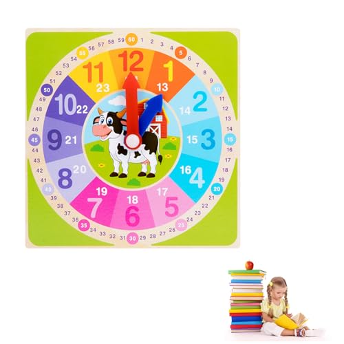 Dyiouxin Lernuhr,Holzuhr Kinder,Lernspiel Uhr,15cm Lernuhr Grundschule,Lautlos Bunte Lernuhr mit Stunden-und Minutenzeiger Lernspielzeug,Lernressourcen für Kinder in der frühen Bildung,12/24 Stunden Dyiouxin Lernuhr,Holzuhr Kinder,Lernspiel Uhr,15cm Lernuhr Grundschule,Lautlos Bunte Lernuhr mit Stunden-und Minutenzeiger Lernspielzeug,Lernressourcen für Kinder in der frühen Bildung,12/24 Stunden von Dyiouxin