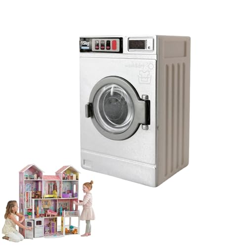 Puppenhaus Waschmaschine,Spielzeug Waschmaschine,Puppenhaus Zubehör,Mini Puppenhaus Möbel,1:12 Rollenspiel-Spielzeug,kleines Waschmaschinen-Spielzeug,für Kinder Jungen Mädchen Puppenhaus Waschmaschine,Spielzeug Waschmaschine,Puppenhaus Zubehör,Mini Puppenhaus Möbel,1:12 Rollenspiel-Spielzeug,kleines Waschmaschinen-Spielzeug,für Kinder Jungen Mädchen von Dyiouxin