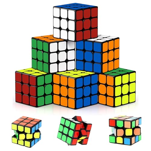 Zauberwürfel,Zauberwürfel Set,10 Pack Mini Zauberwürfel,Geduldspiele für Kinder,80er 90er Jahre Party Giveaway,Kindergeburtstag Gastgeschenke,Schulbelohnungen & Klassenzimmerpreis(3 * 3 * 3cm) von Dyiouxin