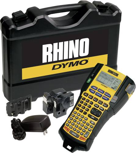 DYMO RHINO 5200 Kit Beschriftungsgerät Geeignet für Schriftband: IND 6 mm, 9 mm, 12 mm, 19mm von Dymo