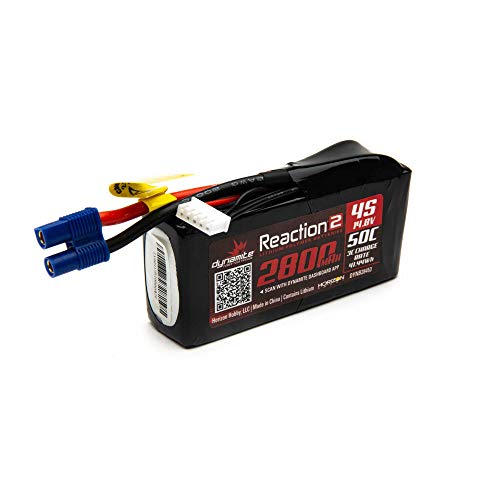 14.8V 2800mAh 4S 50C Reaction 2 LiPo Battery: EC3 von Dynamite