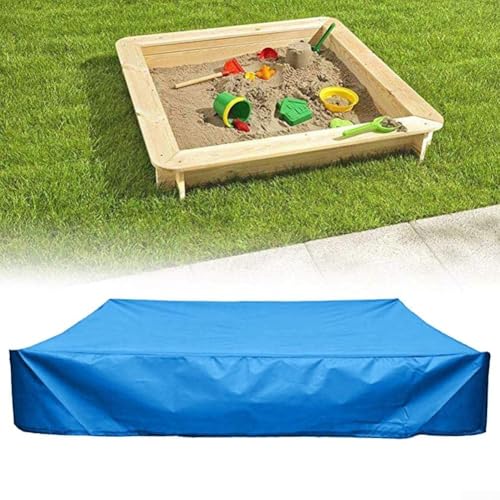 Sandkastenabdeckung, quadratisch, blaue Sandkastenabdeckungen, wasserdicht, Oxford-Stoffabdeckung, mit Kordelzug, vermeidet Sand- und Spielzeugverschmutzung, für Sandkasten und Möbel (180 x 180 x 20 Sandkastenabdeckung, quadratisch, blaue Sandkastenabdeckungen, wasserdicht, Oxford-Stoffabdeckung, mit Kordelzug, vermeidet Sand- und Spielzeugverschmutzung, für Sandkasten und Möbel (180 x 180 x 20 von DystopiaWorld