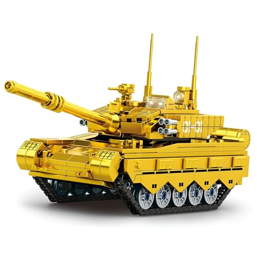 99A Panzer Golden Kollektion Baustein Bausatz, 530Stück Sammleredition Militärische Fahrzeuge Modell Spielzeug, STEM Krieg Armee Panzer Klemmbausteine Kit, Ideen Geschenke für Jungen Kinder Erwachsene 99A Panzer Golden Kollektion Baustein Bausatz, 530Stück Sammleredition Militärische Fahrzeuge Modell Spielzeug, STEM Krieg Armee Panzer Klemmbausteine Kit, Ideen Geschenke für Jungen Kinder Erwachsene von DzirePada