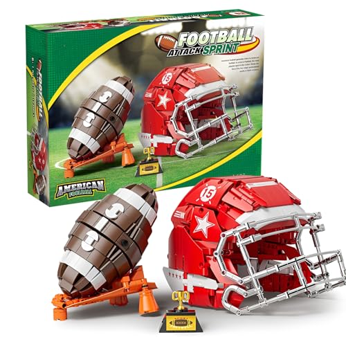 Amerikanischer Fussball Bausteine Bausatz, 1038Stück Kreativität Football Stadion Klemmbausteine, Geschenke für Sport Football Modell Spielzeug Fans und Spieler, Ideen Dekor Artikel Kinder Erwachsene Amerikanischer Fussball Bausteine Bausatz, 1038Stück Kreativität Football Stadion Klemmbausteine, Geschenke für Sport Football Modell Spielzeug Fans und Spieler, Ideen Dekor Artikel Kinder Erwachsene von DzirePada