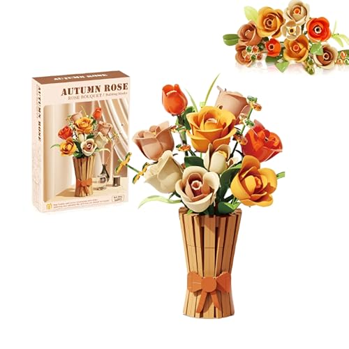 Blumen Strauß Bausteine Bausatz mit Vase, 868Stück Rose Botanische Sammlung Modell Spielzeug, künstliche Blumen Klemmbausteine, Ideen Geschenke für Mädchen Frauen Erwachsene Kinder Home Office Décor Blumen Strauß Bausteine Bausatz mit Vase, 868Stück Rose Botanische Sammlung Modell Spielzeug, künstliche Blumen Klemmbausteine, Ideen Geschenke für Mädchen Frauen Erwachsene Kinder Home Office Décor von DzirePada