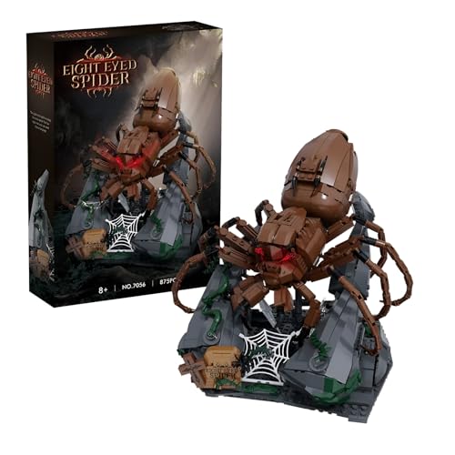 DzirePada Acht Augige Spinne Bausteine Bausatz mit Sockel, 875Stück Kreative Horror Tier Modell Spielzeug, Insekt Spinne Klemmbausteine Kit, Ideen Geschenke für Kinder Erwachsene DzirePada Acht Augige Spinne Bausteine Bausatz mit Sockel, 875Stück Kreative Horror Tier Modell Spielzeug, Insekt Spinne Klemmbausteine Kit, Ideen Geschenke für Kinder Erwachsene von DzirePada