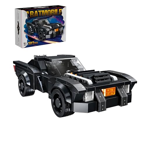 DzirePada Batmobil Bausteine Bausatz, 207Stück Technik Rennwagen Klemmbausteine Kit, Kreative Film Modell Chariot Spielzeug, Ideen Geschenke für Fan Kinder Erwachsene DzirePada Batmobil Bausteine Bausatz, 207Stück Technik Rennwagen Klemmbausteine Kit, Kreative Film Modell Chariot Spielzeug, Ideen Geschenke für Fan Kinder Erwachsene von DzirePada