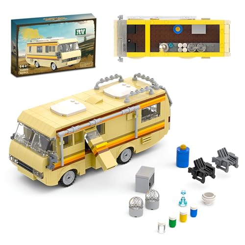 DzirePada Camper Rv Auto Bausteine Bausatz, 360 Stück Kreative Haus Van BAU Ziegel Bausatz, Fans der TV Serie Modell für Geschenke, Pädagogische DIY Baukasten Spielzeug für Kinder Erwachsene DzirePada Camper Rv Auto Bausteine Bausatz, 360 Stück Kreative Haus Van BAU Ziegel Bausatz, Fans der TV Serie Modell für Geschenke, Pädagogische DIY Baukasten Spielzeug für Kinder Erwachsene von DzirePada