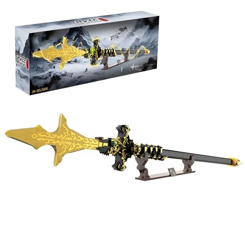 DzirePada DREI Spitzen Messer Bausteine Bausatz, 904Stück Ancient Methodological Charaktere Waffen Modell Spielzeug, Schwert Spitze Messer Klemmbausteine, Ideen Geschenke für Kinder Erwachsene von DzirePada