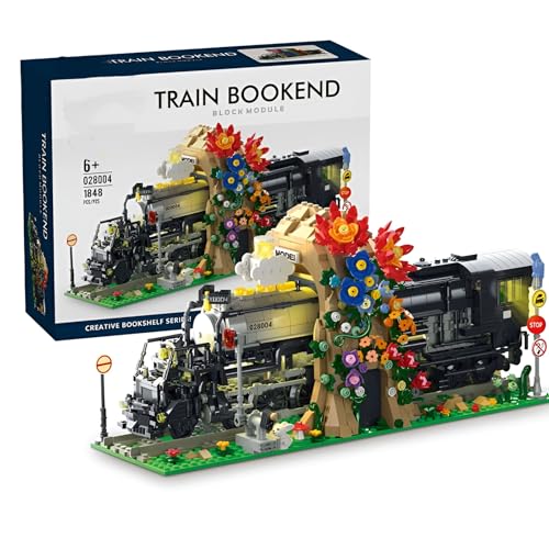 DzirePada Dampfeisenbahn Bauklötze Bausatz, 1806Stück Kreative Blumenzug Bücherregal Set, Lokomotive Modell Spielzeug Zimmer Büro Dekoration, Ideen Geschenke Jungen Mädchen Kinder Erwachsene DzirePada Dampfeisenbahn Bauklötze Bausatz, 1806Stück Kreative Blumenzug Bücherregal Set, Lokomotive Modell Spielzeug Zimmer Büro Dekoration, Ideen Geschenke Jungen Mädchen Kinder Erwachsene von DzirePada
