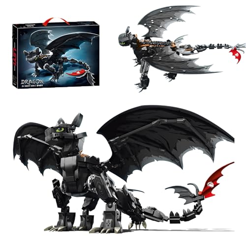 DzirePada Drachen Bausteine Bausatz, 1026Stück Kreative Film Bestien Tier Modell Spielzeug, Drogen Enthusiast Klemmbausteine Kit, Ideen Geschenke für Kinder Erwachsene und Büro Haus Decker DzirePada Drachen Bausteine Bausatz, 1026Stück Kreative Film Bestien Tier Modell Spielzeug, Drogen Enthusiast Klemmbausteine Kit, Ideen Geschenke für Kinder Erwachsene und Büro Haus Decker von DzirePada