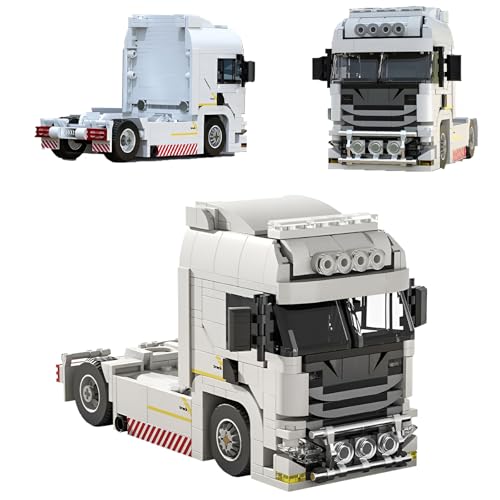DzirePada Europäischer LKW Baustein Bausatz, 420Stück Sammelbare LKW Kopf Modell Spielzeug, Technick Fahrzeuge Klemmbausteine Kit, Ideen Geschenke für Jungen Kinder Erwachsene DzirePada Europäischer LKW Baustein Bausatz, 420Stück Sammelbare LKW Kopf Modell Spielzeug, Technick Fahrzeuge Klemmbausteine Kit, Ideen Geschenke für Jungen Kinder Erwachsene von DzirePada