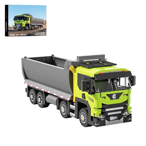 DzirePada Europäischer Mulden LKW Bausteine Bausatz, 614Teile Technick Auto Modell Spielzeug, Sammelbare Truck Auto Klemmbausteine Kit, Ideen Geschenke für Jungen Kinder Erwachsene DzirePada Europäischer Mulden LKW Bausteine Bausatz, 614Teile Technick Auto Modell Spielzeug, Sammelbare Truck Auto Klemmbausteine Kit, Ideen Geschenke für Jungen Kinder Erwachsene von DzirePada
