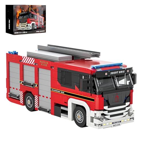 DzirePada Feuerwehr Auto Bausteine Bausatz, 703Stück STEM Feuerwehr Fahrzeuge Modell Spielzeug für Haus Büro Dekoration, Stadt Serie Bus Auto Klemmbausteine Kit, Ideen Geschenke für Kinder Erwachsene DzirePada Feuerwehr Auto Bausteine Bausatz, 703Stück STEM Feuerwehr Fahrzeuge Modell Spielzeug für Haus Büro Dekoration, Stadt Serie Bus Auto Klemmbausteine Kit, Ideen Geschenke für Kinder Erwachsene von DzirePada