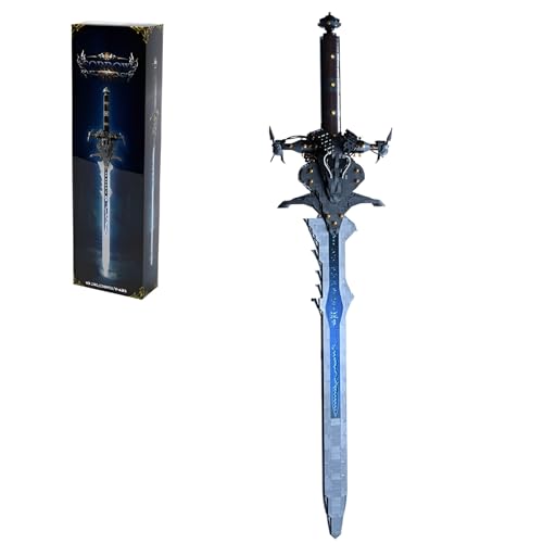 DzirePada Frostgram Schwert Bauklötze Set, 2349Stück STEM Warcraft Spiel Schwert Modell Spielzeug, Kreatives Spiel Waffe Sammlung Serie Klammerblöcke Kit, Ideen Geschenke Fan Jungen Kinder Erwachsene von DzirePada