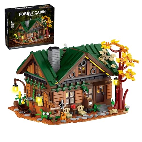 DzirePada Hütte Wald Bausteine Bausatz, 2234Stück Städte Straße Wald Konstruieren Modell Spielzeug, Kreative Wald Architektur Holzhäuser Klemmbausteine Kits, Ideen Geschenke für Kinder Erwachsene DzirePada Hütte Wald Bausteine Bausatz, 2234Stück Städte Straße Wald Konstruieren Modell Spielzeug, Kreative Wald Architektur Holzhäuser Klemmbausteine Kits, Ideen Geschenke für Kinder Erwachsene von DzirePada