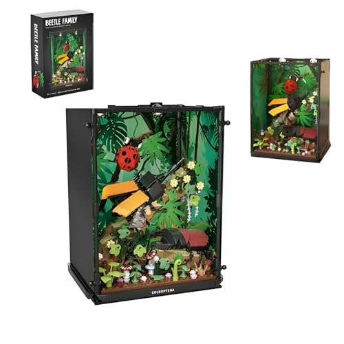 DzirePada Insekten Sammlung Bausteine Bausatz, Tropischer Regenwald Tiere Modell Ziegel Kit, Ideen Reptilien Landschaft Kreatives Bauspielzeug, Heim Büro Deko für Erwachsene Kinder DzirePada Insekten Sammlung Bausteine Bausatz, Tropischer Regenwald Tiere Modell Ziegel Kit, Ideen Reptilien Landschaft Kreatives Bauspielzeug, Heim Büro Deko für Erwachsene Kinder von DzirePada