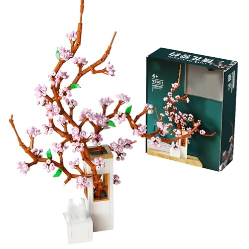 DzirePada Kirschblüten Bausteine Bausatz mit Display Ständer, 750+ Teile Blumenstrauß Modell Spielzeug, Japanische Kirschblüten Bonsai Bauklötze Kit, Geschenkideen für Kinder Erwachsene DzirePada Kirschblüten Bausteine Bausatz mit Display Ständer, 750+ Teile Blumenstrauß Modell Spielzeug, Japanische Kirschblüten Bonsai Bauklötze Kit, Geschenkideen für Kinder Erwachsene von DzirePada