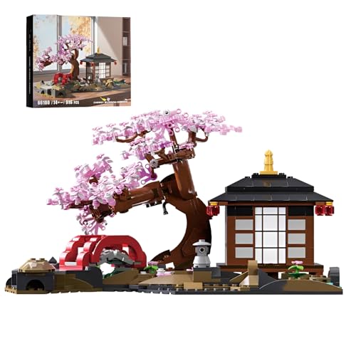 DzirePada Kirschblüten Garten Bausteine Bausatz, 916Stück Kreative Architektur Modell Spielzeug, STEM Stadt Street View Konstruktionen Bricks Kit, Ideen Geschenke für Kinder Erwachsene DzirePada Kirschblüten Garten Bausteine Bausatz, 916Stück Kreative Architektur Modell Spielzeug, STEM Stadt Street View Konstruktionen Bricks Kit, Ideen Geschenke für Kinder Erwachsene von DzirePada
